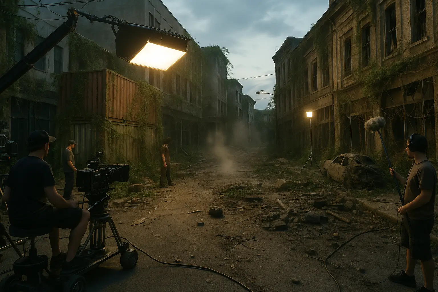 John Paino's team transforming city into post-apocalyptic ruin